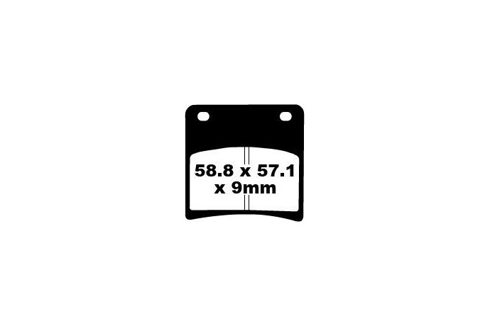 Jeu de plaquettes de frein EBC FA146 FA146HH Utilisation Route