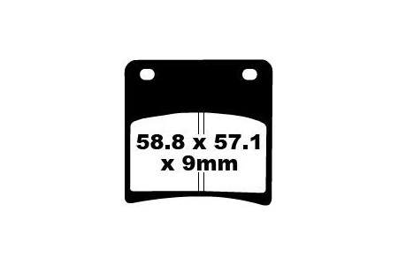 Jeu de plaquettes de frein EBC FA146 FA146HH Utilisation Route