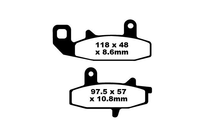 Coppia pastiglie freno EBC Prestazioni FA147R Utilizzo intensivo Coppia pastiglie freno EBC Prestazioni FA147R Utilizzo intensivo