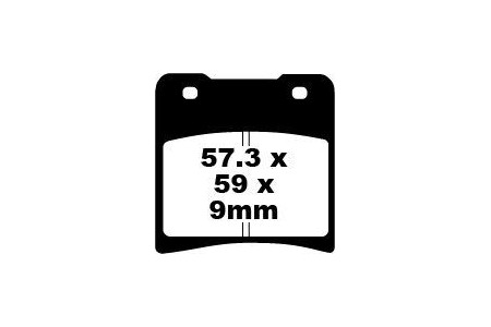 Coppia pastiglie freno EBC FA150 FA150HH Utilizzo strada