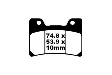 Jeu de plaquettes de frein EBC FA160 FA160HH Utilisation Route
