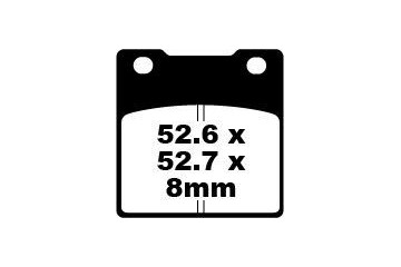Jeu de plaquettes de frein EBC FA161 FA161HH Utilisation Route
