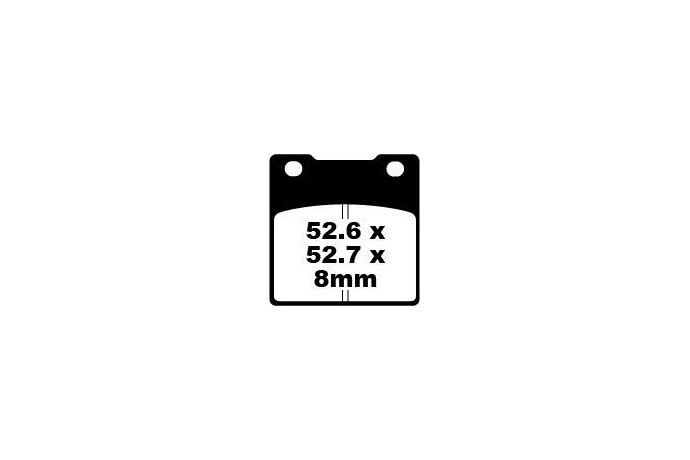 Jeu de plaquettes de frein EBC FA161 FA161HH Utilisation Route Jeu de plaquettes de frein EBC FA161 FA161HH Utilisation Route
