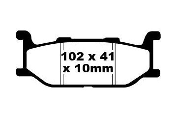 Jeu de plaquettes de frein EBC FA179 FA179V Utilisation Route
