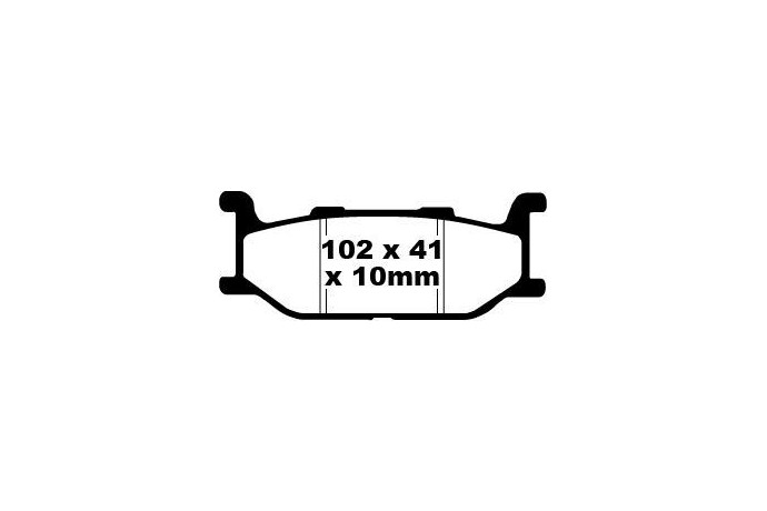 Jeu de plaquettes de frein EBC FA179 FA179V Utilisation Route