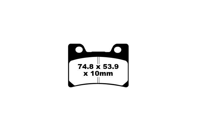Jeu de plaquettes de frein EBC FA182 FA182HH Utilisation Route Jeu de plaquettes de frein EBC FA182 FA182HH Utilisation Route