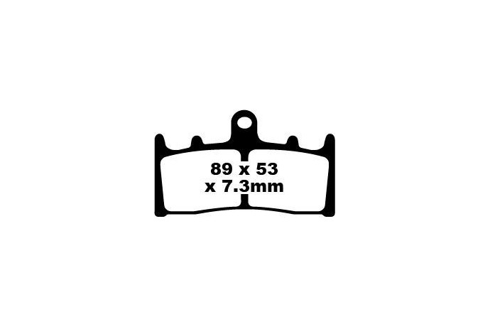 Jeu de plaquettes de frein EBC FA188 Utilisation Route Jeu de plaquettes de frein EBC FA188 Utilisation Route