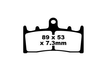Jeu de plaquettes de frein EBC FA188 Utilisation Route