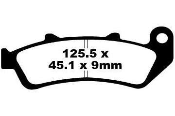 Jeu de plaquettes de frein EBC FA189 FA189HH Utilisation Route