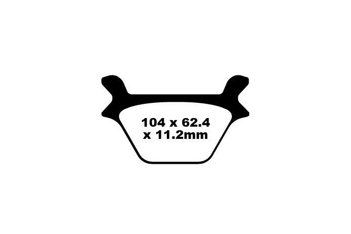 Coppia pastiglie freno EBC FA200 FA200HH Utilizzo strada Coppia pastiglie freno EBC FA200 FA200HH Utilizzo strada