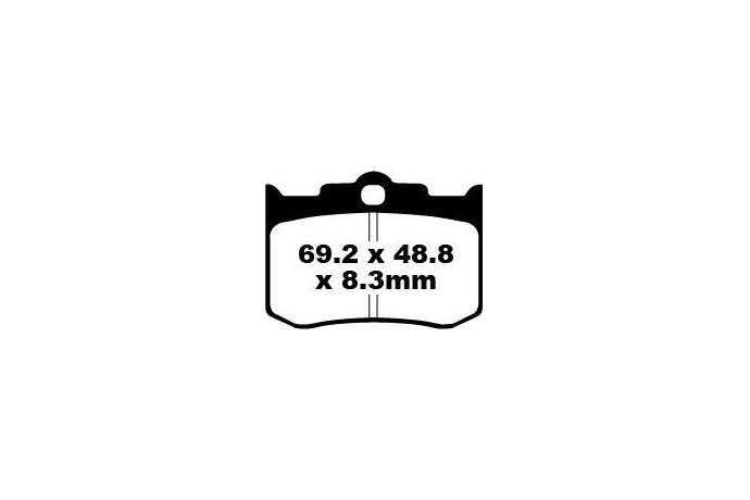 Jeu de plaquettes de frein EBC FA216/3 Utilisation Route Jeu de plaquettes de frein EBC FA216/3 Utilisation Route