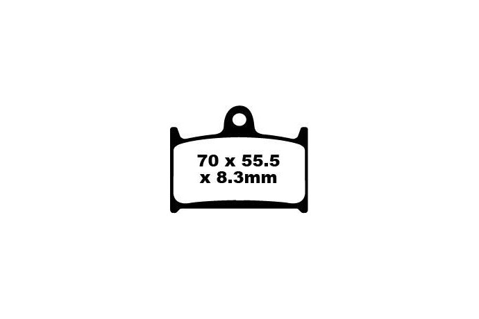 Jeu de plaquettes de frein EBC FA236 Utilisation Route Jeu de plaquettes de frein EBC FA236 Utilisation Route
