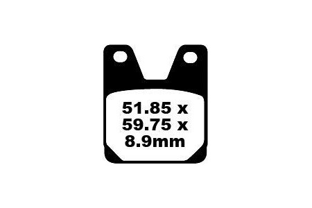 Jeu de plaquettes de frein EBC FA267 Utilisation Route