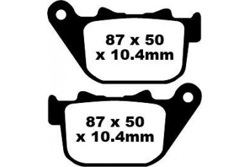 Jeu de plaquettes de frein EBC FA387 FA387HH Utilisation Route