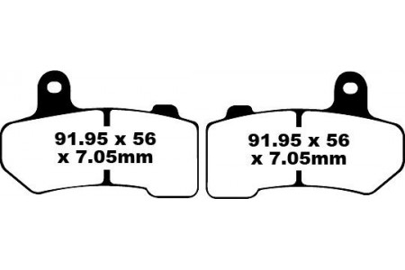 Jeu de plaquettes de frein EBC FA409 FA409V Utilisation Route
