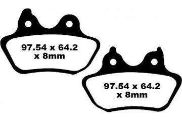 Jeu de plaquettes de frein EBC FA434 FA434HH Utilisation Route