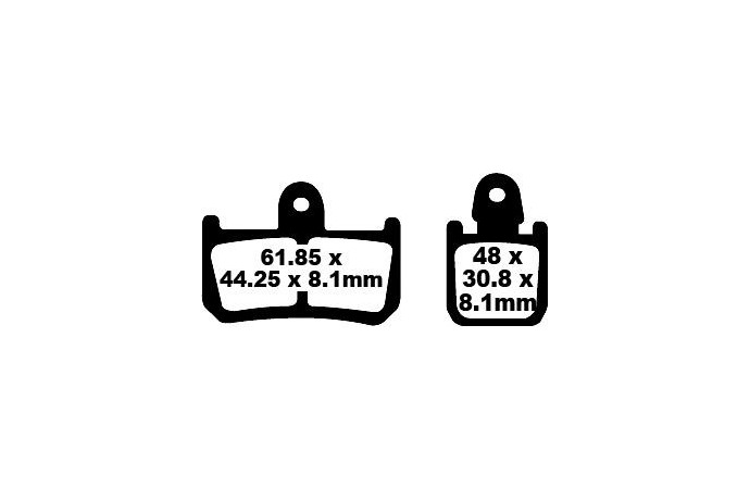Jeu de plaquettes de frein EBC FA442/4 Utilisation Route Jeu de plaquettes de frein EBC FA442/4 Utilisation Route