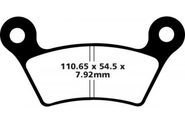Jeu de plaquettes de frein EBC FA473 Utilisation Route