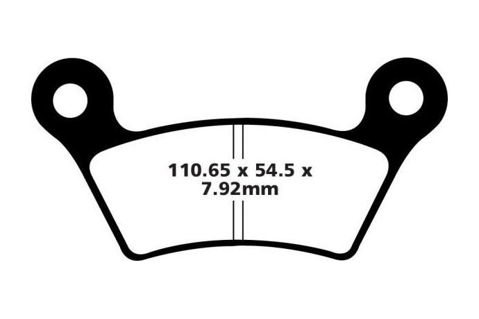 Jeu de plaquettes de frein EBC FA473 Utilisation Route Jeu de plaquettes de frein EBC FA473 Utilisation Route