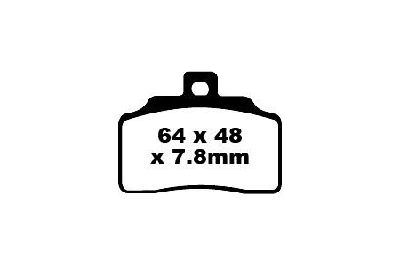 Set of EBC brake pads Road use FA426