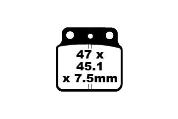 Set of EBC brake pads Performance Intensive Use FA137R