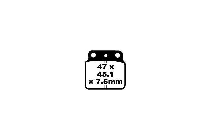 Set of EBC brake pads Performance Intensive Use FA137R Set of EBC brake pads Performance Intensive Use FA137R