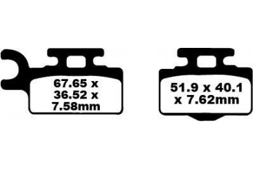 Set of EBC brake pads Performance Intensive Use FA302R
