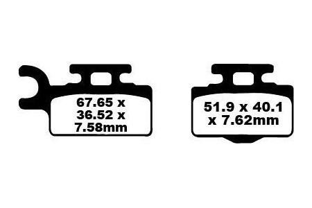Set of EBC brake pads Performance Intensive Use FA302R