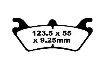 Set of EBC brake pads Performance Intensive Use FA313R