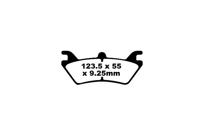 Jeu de plaquettes de frein EBC Performance FA313R Utilisation Intensive