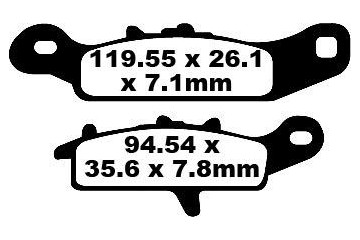 Jeu de plaquettes de frein EBC Performance FA342R Utilisation Intensive