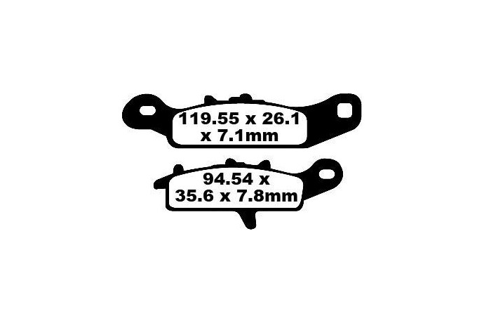 Jeu de plaquettes de frein EBC Performance FA342R Utilisation Intensive Jeu de plaquettes de frein EBC Performance FA342R Utilisation Intensive