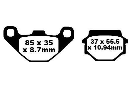 Set of EBC brake pads Performance Intensive Use FA372R