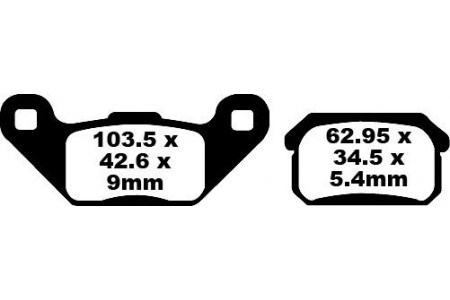 Jeu de plaquettes de frein EBC Performance FA431R Utilisation Intensive
