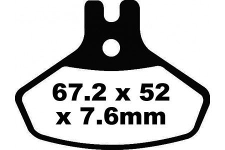 Jeu de plaquettes de frein EBC Performance FA468R Utilisation Intensive