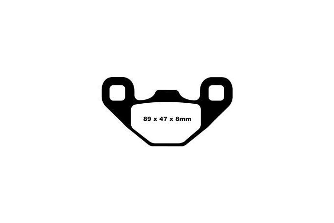 Set of EBC brake pads Performance Intensive Use FA489R Set of EBC brake pads Performance Intensive Use FA489R