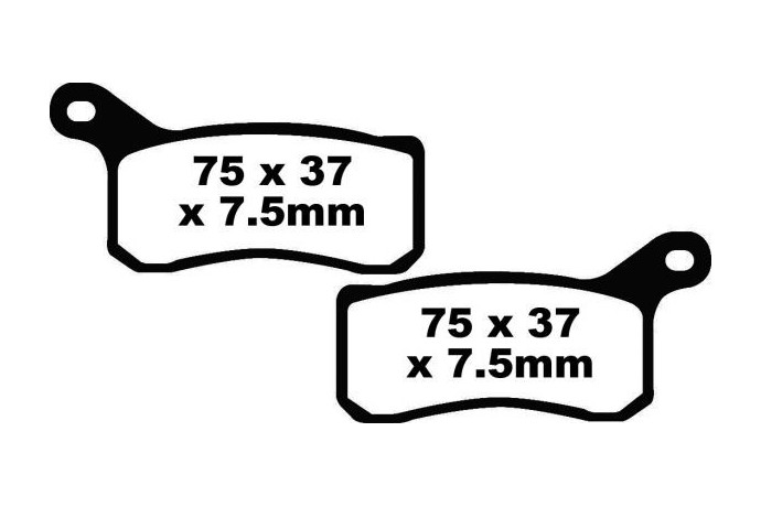 Jeu de plaquettes de frein EBC Performance FA462R Utilisation Intensive Jeu de plaquettes de frein EBC Performance FA462R Utilisation Intensive