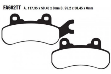 Jeu de plaquettes de frein EBC Performance FA682R Utilisation Intensive