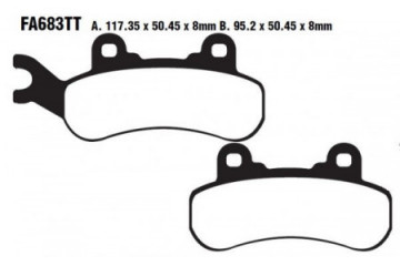 Jeu de plaquettes de frein EBC Performance FA683R Utilisation Intensive