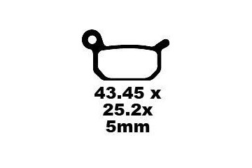 Jeu de plaquettes de frein EBC Performance FA325R Utilisation Intensive