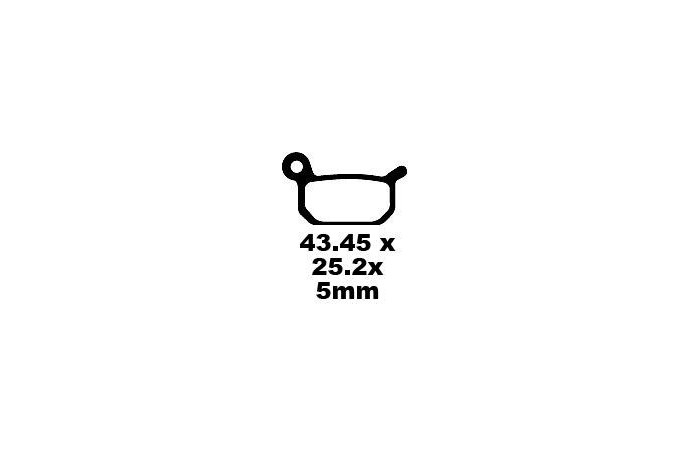 Set of EBC brake pads Performance Intensive Use FA325R Set of EBC brake pads Performance Intensive Use FA325R