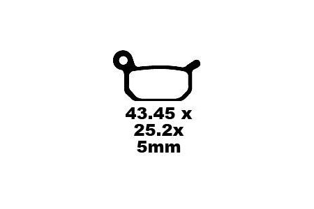 Jeu de plaquettes de frein EBC Performance FA325R Utilisation Intensive