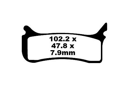 Jeu de plaquettes de frein EBC Performance MXS406 Utilisation Intensive