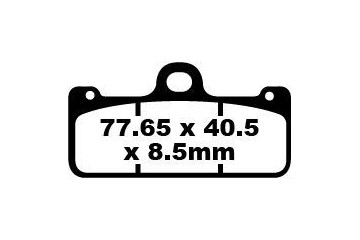 Jeu de plaquettes de frein EBC Performance GPFA218HH Utilisation Intensive