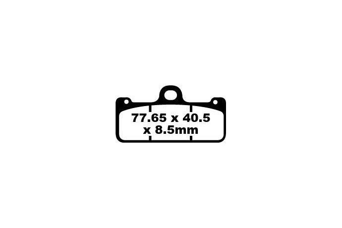 Jeu de plaquettes de frein EBC Performance GPFA218HH Utilisation Intensive