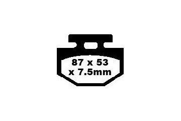 Set of EBC brake pads City and Road use SFA176