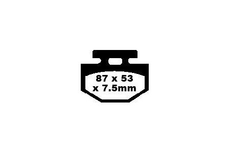 Set of EBC brake pads City and Road use SFA176