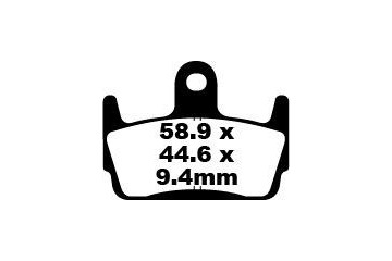 Set of EBC brake pads City and Road use SFA234