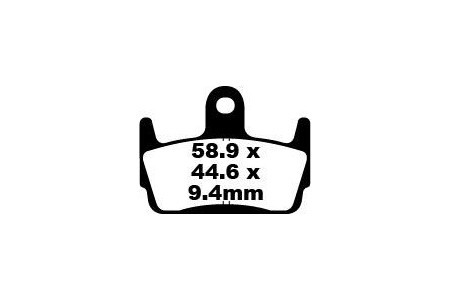Set of EBC brake pads City and Road use SFA234