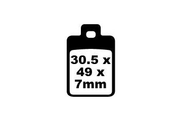 Set of EBC brake pads City and Road use SFA255
